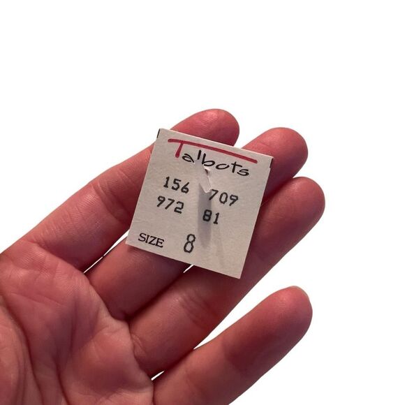 NWT! Talbots‎ off white 100% cotton button down shirt - Picture 4 of 8